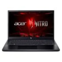 Notebook Gamer Acer Nitro V15 i5-13420H, 8GB RAM, RTX 3050, SSD 512GB, 15.6 FHD IPS 144Hz, Windows 11, Preto - ANV15-51-58AZ