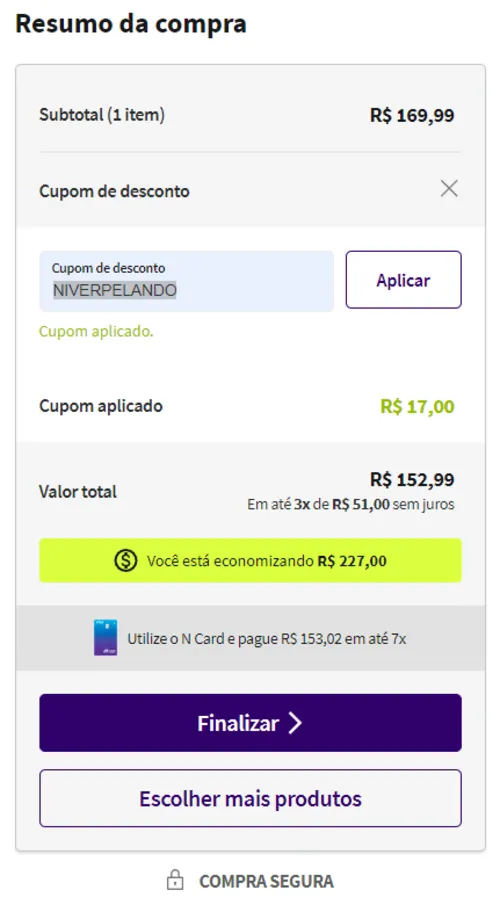 Imagem na descrição da promoção