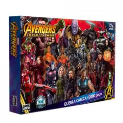 Quebra Cabeça Os Vingadores Guerra Infinita Marvel 2000 Peças - Toyster - R$83