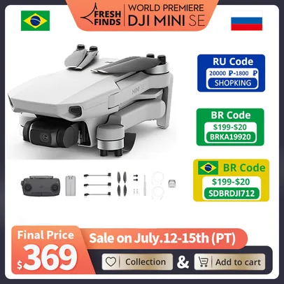 Drone DJI Mini SE - Standard Set | R$2.096