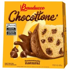 [Regional / L2P1] Panettone com Gotas de Chocolate Bauducco Chocottone Caixa 908g	