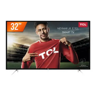 Smart TV LED 32'' HD Semp TCL L32S4900S 3 HDMI 2 USB Wi-Fi Integrado Conversor Digital | R$836