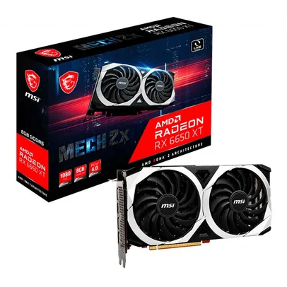 PLACA DE VIDEO RX 6650 XT MECH 2X MSI RADEON OC, 8GB, GDDR