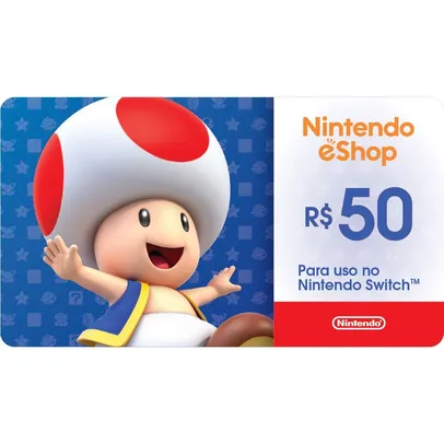 Giftcard Nintendo Cash R$50
