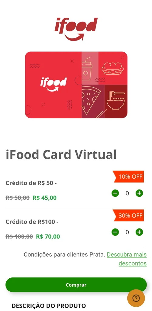 Imagem na descrição da promoção