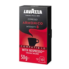 [PRIME] Cápsulas de Café Espresso Armonico Lavazza, Cápsulas Compatíveis Nespresso 10 Cápsulas | R$12