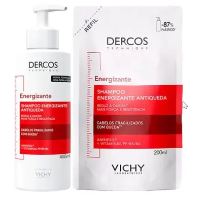 Vichy Dercos Energizante Kit - Shampoo + Shampoo Refil -