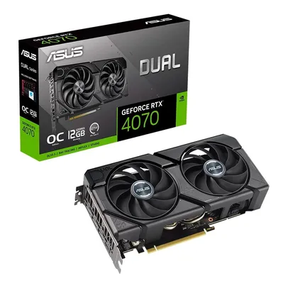 [PRIME NINJA] Placa de Vídeo RTX 4070 ASUS Dual O12G Evo, 12GB GDDR6X, DLSS3, Ray Tracing, G-Sync - 90YV0J15-M0NA00