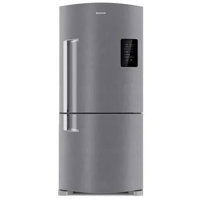 Geladeira Brastemp Frost Free Inverse 588 litros cor Inox com Smart Bar BRE85AK