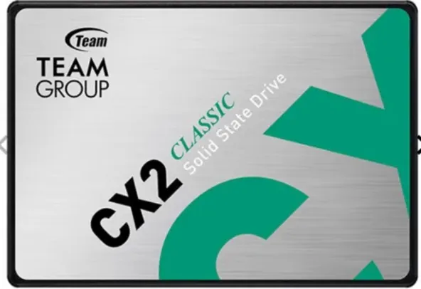 SSD Team Group CX2, 2TB, 2.5, Sata III 6GB/s, Leitura 540 MB/s, Gravacao 490 MB/s, T253X6002T0C101