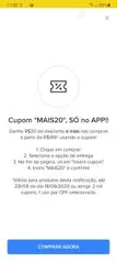 [selecionados] R$20 off acima de R$199