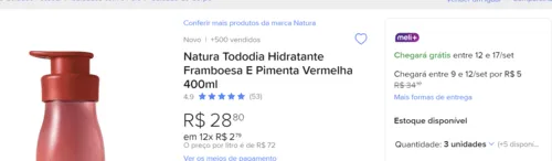 Imagem na descrição da promoção