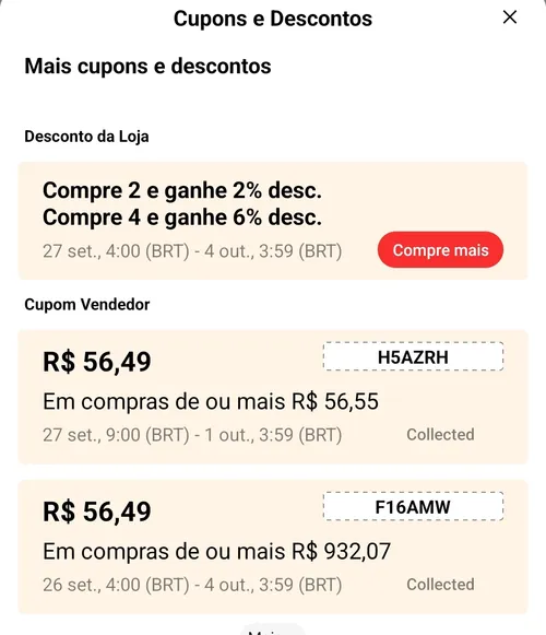 Imagem na descrição da promoção