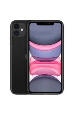 iPhone 11 Apple (64GB) Preto tela 6,1" Câmera 12MP iOS | R$3590