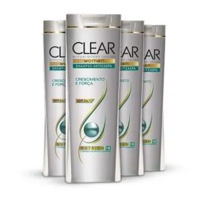 [Netfarma] Kit Shampoo Clear Women Anticaspa Crescimento e Força - R$44