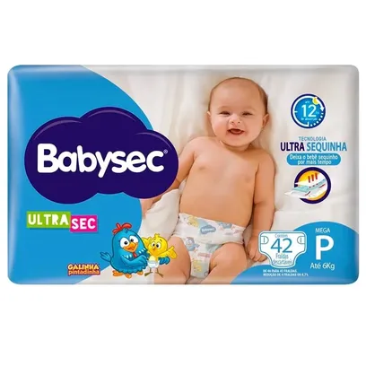 Foto do produto Fralda Babysec Galinha Pintadinha Mega P 42 Unidades