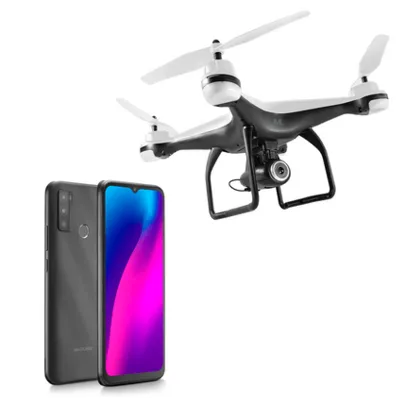 Smartphone G Max 2 128GB 4GB Tela 6,5 Dual Chip 4GB Ram e Drone Fenix GPS FPV Câmera FULL HD 1920P Multilaser – ES204K