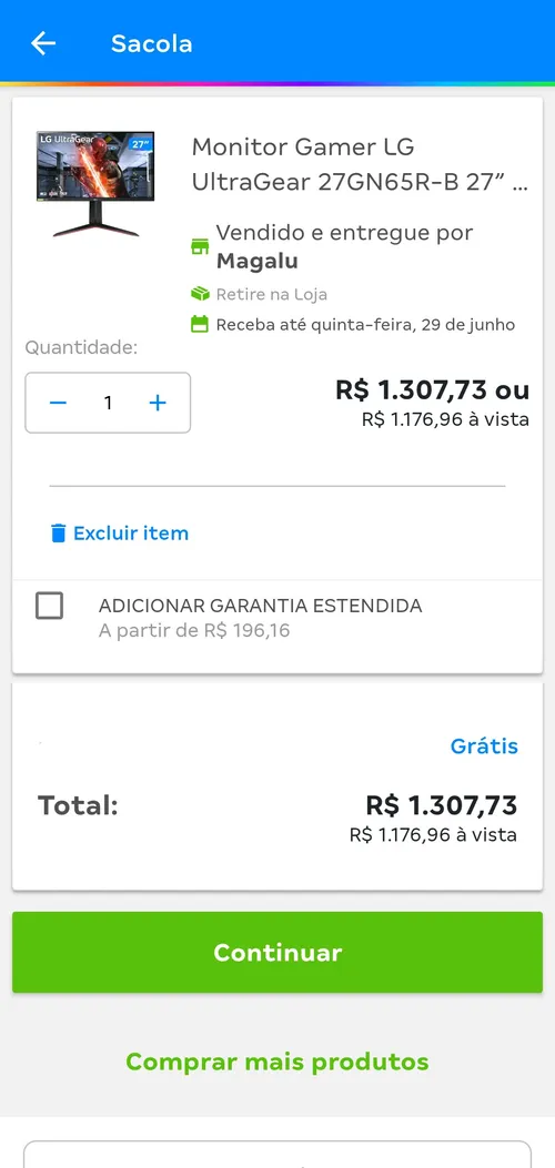 Imagem na descrição da promoção