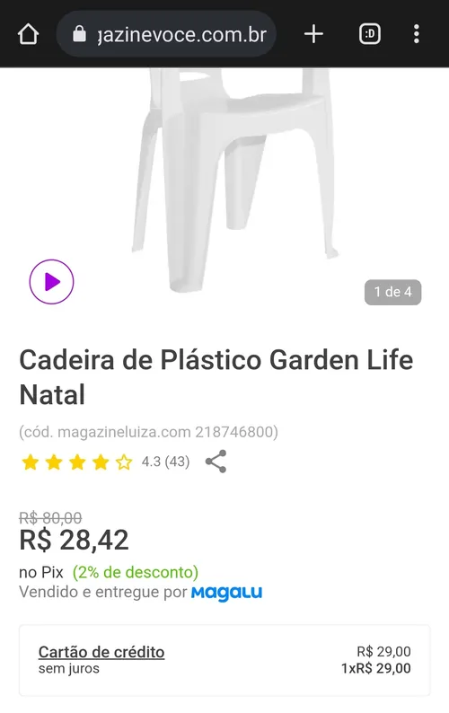 Imagem na descrição da promoção