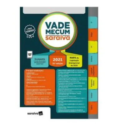 Vade Mecum Saraiva - Tradicional - 31ª Edição 2021 - R$149