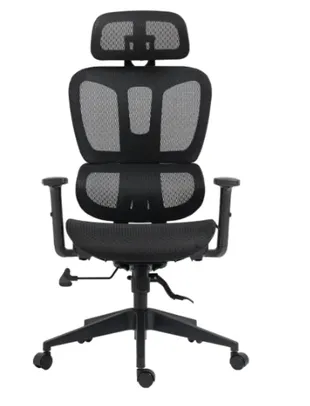Saindo por R$ 699: Cadeira de Escritório Dr. Office Business, Preta, Mesh, 2D com 7cm de altura ajustável, Suporta até 120kg | Pelando