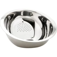 Conjunto de Tigelas + Potes + Escorredor de Arroz Inox 11 peças - La Cuisine