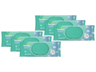 6 lenços Pampers a R$ 35.94 - várias versões (cada um sai a R$ 5,99)