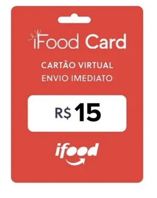 Gift Card Virtual Ifood - Pague R$10 e Receba R$15