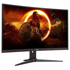 Monitor Gamer LED 27" AOC Full HD Legend C27G2ZE com Tela Curva, Taxa de Atualização de 240Hz e Pain