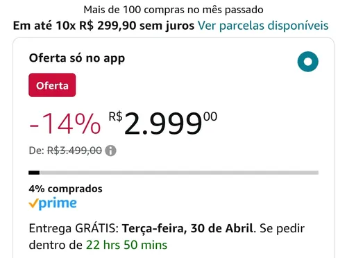 Imagem na descrição da promoção