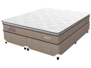 Cama Box (Box + Colchão) Queen Size Molas - Ensacadas 65cm de Altura Plumatex Ópus