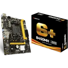 Placa Mãe Biostar B450MH, Chipset B450, AMD AM4, mATX, DDR4