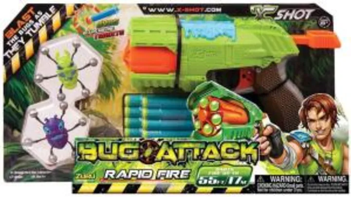 Bug Attack Rapid Fire 6 Disparos Candide | R$50