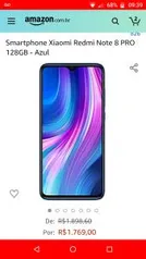 Smartphone Xiaomi Redmi Note 8 PRO 128GB - Azul R$1769