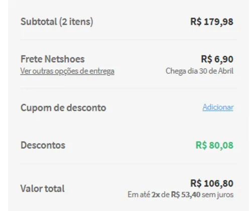 Imagem na descrição da promoção