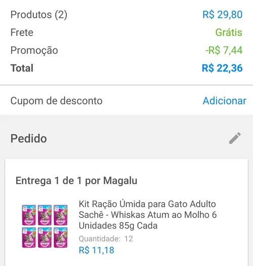 Imagem na descrição da promoção