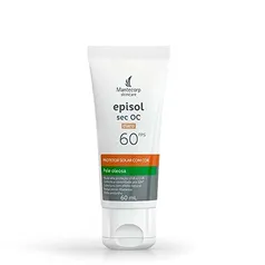 Protetor Solar Mantecorp Skincare Episol Sec Oc FPS 60 Claro 60ml