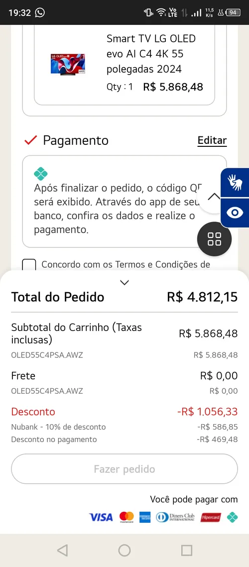 Imagem na descrição da promoção