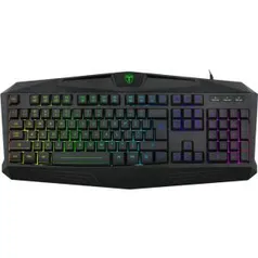 Teclado Gamer T-Dagger Tanker RGB, Membrana, Black, T-TGK202 | R$ 93