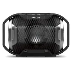 Caixa de Som Portátil Philips ShoqBox SB300B/00 à Prova d'Água e Bluetooth - Preta. R$ 161,40