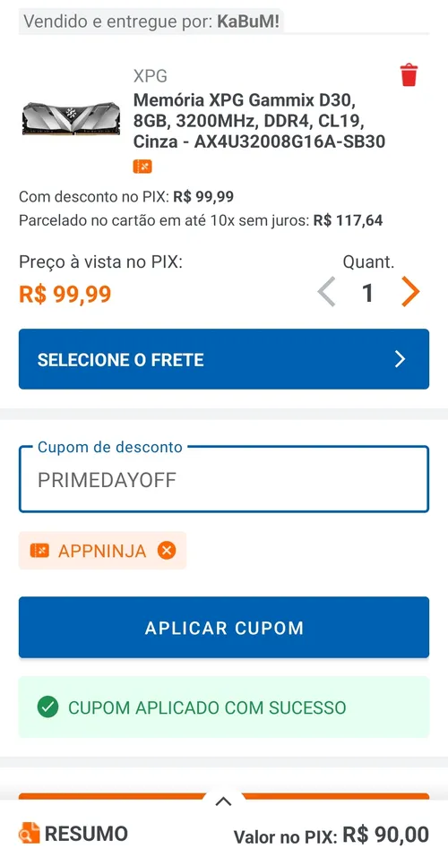 Imagem na descrição da promoção