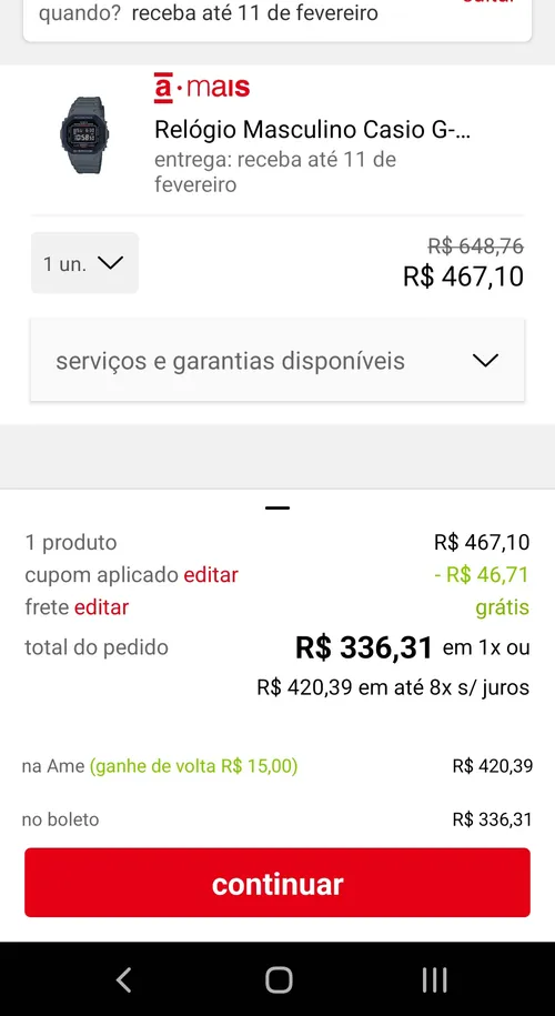 Imagem na descrição da promoção