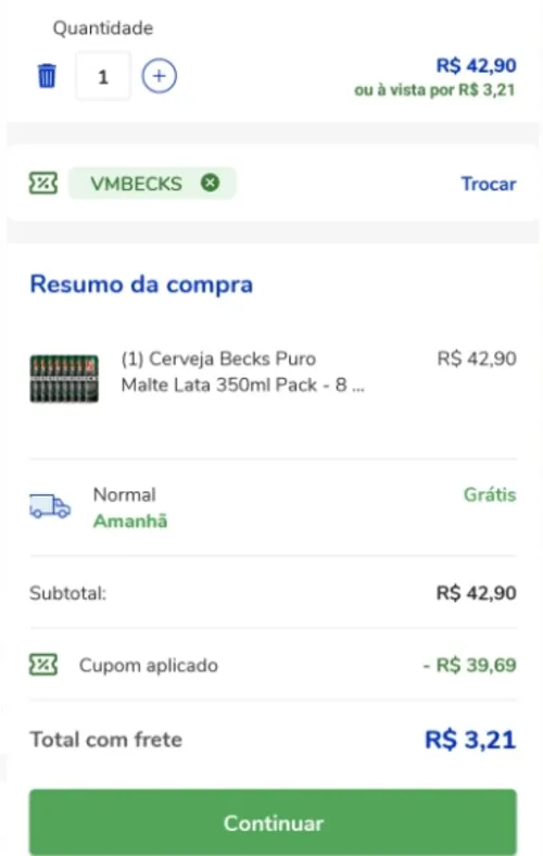 Imagem na descrição da promoção