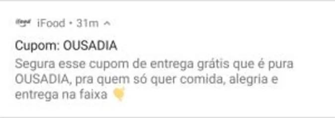 iFood - Entrega Grátis