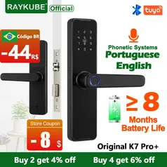 Fechadura Eletrônica Inteligente Raykube k7 Pro+