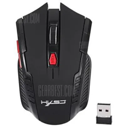 Mouse Gaming Óptico Wireless 2.4 GHz 2400DPI - R$ 20