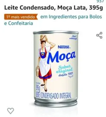 [PRIME] Leite Condensado, Moça Lata, 395g R$4