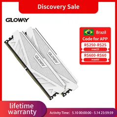 Memória RAM Gloway DDR4 2x8GB 3600mhz