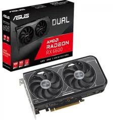 Placa De Vídeo Asus Dual AMD Radeon RX 6600 V3, 8GB, GDDR6, FSR, Ray Tracing, DUAL-RX6600-8G-V3