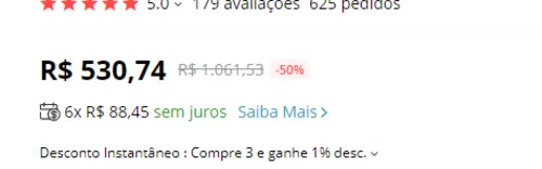 Imagem na descrição da promoção